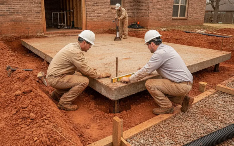 Tulsa Foundation Repair Pros at work